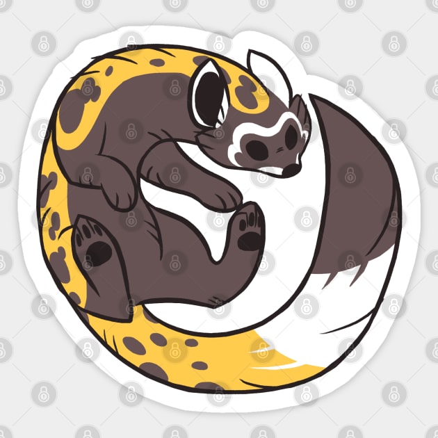 Marbled Polecat Sticker by RoseyHyena